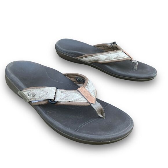 Viakix Walking Comfort Sandals Top Rated Comfort Anatomic Beige Women’s size 8 - Picture 1 of 12